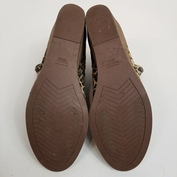 TOMS Women's Sadie Suede Wedge Heel Leopard Leather Suede Ankle Boots Size 8 - Picture 7 of 8